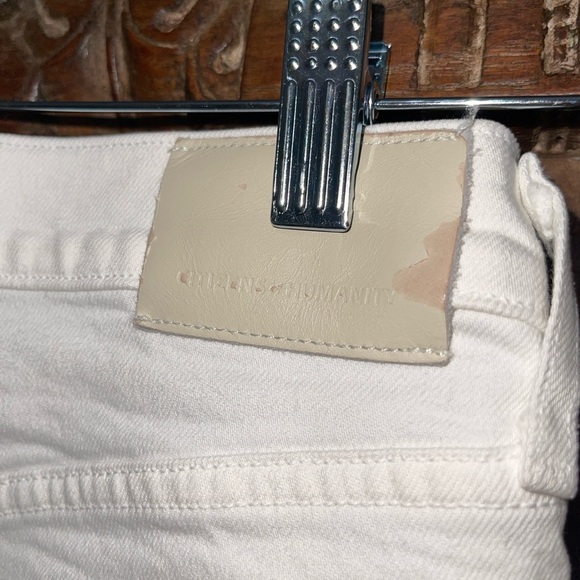 Citizens of Humanity NWT Jolene High Rise Straight Jeans in White Out Size 28 - Picture 12 of 13